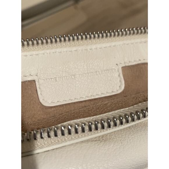 Luxury Maison Margiela 5AC Classique Mini MSRP$2910 White Silver Leather Satchel - Picture 7 of 9